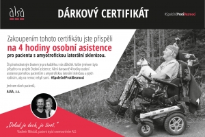 Dárkový poukaz A5 - pán na vozíčků