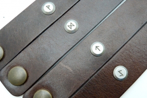 Kožený náramek - Láska (220 mm)