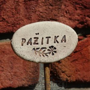popisek k bylinkám na tyčku  pažitka