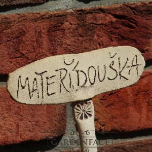 bylinkový zápich "cedulka" mateřídouška
