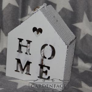 kovová lucerna domeček HOME