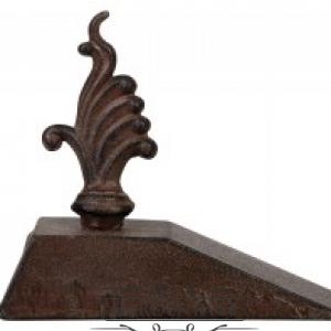  litinová zarážka dveří - ornament