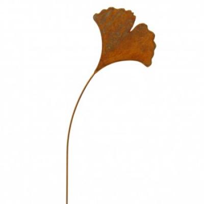 kovový zápich list "ginko"