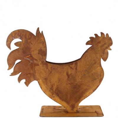 kovová zahradní dekorace, patina, výška 40 cm