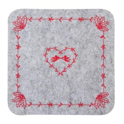 Filcové vánoční prostírání pod talíř 25x25 cm