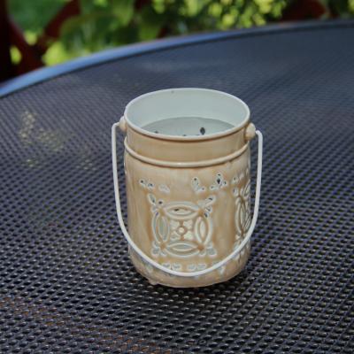 kovová lucerna "beige"