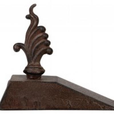 litinová zarážka dveří - ornament