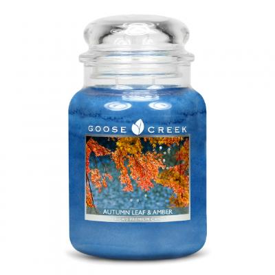 vonná svíčka GOOSE CREEK autumn  leaf & amber r680g 